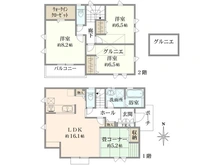 【神奈川県/川崎市宮前区西野川】川崎市宮前区西野川3丁目　新築戸建　5号棟 間取り図