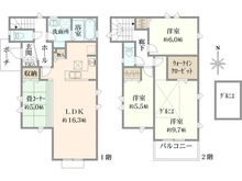 【神奈川県/川崎市宮前区西野川】川崎市宮前区西野川3丁目　新築戸建　7号棟 間取り図