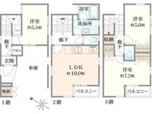 【神奈川県/横浜市鶴見区上末吉】横浜市鶴見区上末吉4丁目　中古戸建 間取り図