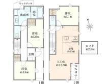【神奈川県/横浜市神奈川区菅田町】横浜市神奈川区菅田町　新築戸建3号棟 間取り図