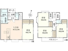 【神奈川県/横浜市栄区東上郷町】横浜市栄区東上郷町  中古戸建 間取り図