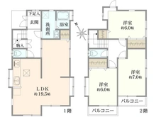 【東京都/八王子市大和田町】東京都八王子市大和田町6丁目　中古戸建 間取り図