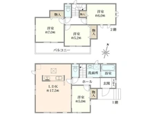 【神奈川県/川崎市宮前区東有馬】東有馬2丁目新築戸建　I号棟 間取り図