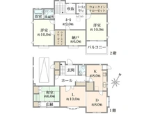 【神奈川県/川崎市高津区梶ケ谷】梶ヶ谷4丁目中古戸建 間取り図