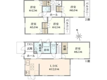 【神奈川県/横浜市栄区元大橋】横浜市栄区元大橋1丁目　中古戸建 間取り図