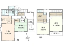 【神奈川県/横浜市緑区上山】横浜市緑区上山3丁目　中古戸建 間取り図