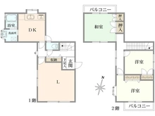 【神奈川県/川崎市麻生区金程】川崎市麻生区金程1丁目　中古戸建 間取り図