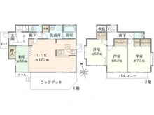 【神奈川県/横浜市瀬谷区南瀬谷】横浜市瀬谷区南瀬谷1丁目　中古戸建 間取り図