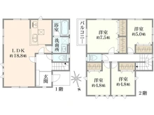 【神奈川県/川崎市宮前区神木本町】宮前区神木本町3丁目新築戸建1号棟 間取り図