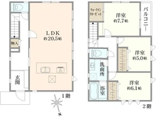 【神奈川県/川崎市宮前区神木本町】宮前区神木本町3丁目新築戸建6号棟 間取り図