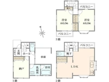 【神奈川県/川崎市川崎区藤崎】川崎市川崎区藤崎4丁目  中古戸建 間取り図