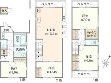 【神奈川県/横浜市中区根岸町】横浜市中区根岸町3丁目　中古戸建 間取り図