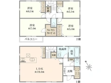 【神奈川県/横浜市青葉区大場町】横浜市青葉区大場町　新築戸建 間取り図