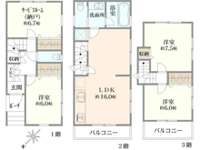 【神奈川県/川崎市高津区下作延】川崎市高津区下作延2丁目　中古戸建 間取り図