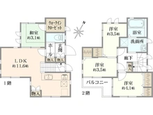 【東京都/町田市南つくし野】町田市南つくし野1丁目　中古戸建 間取り図