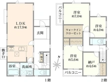 【神奈川県/川崎市宮前区初山】宮前区初山2丁目　新築戸建6号棟 間取り図