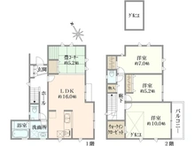【神奈川県/川崎市高津区向ケ丘】高津区向ヶ丘新築戸建て10号棟 間取り図