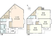 【神奈川県/横浜市青葉区荏田町】横浜市青葉区荏田町　中古戸建 間取り図