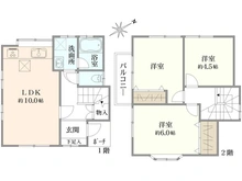 【神奈川県/横浜市旭区鶴ケ峰】横浜市旭区鶴ケ峰1丁目　中古戸建 間取り図