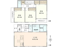 【東京都/練馬区西大泉】練馬区西大泉4丁目　中古戸建 間取り図