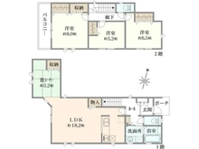 【神奈川県/川崎市宮前区野川本町】野川本町1丁目3号棟 間取り図
