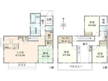 【神奈川県/横浜市青葉区奈良】横浜市青葉区奈良5丁目　中古戸建 間取り図
