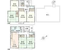 【神奈川県/横浜市南区中里】横浜市南区中里4丁目  中古戸建 間取り図