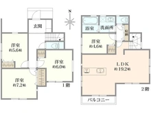 【神奈川県/横浜市旭区上白根町】旭区上白根町 新築戸建 3号棟 間取り図
