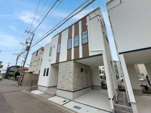 【神奈川県/川崎市幸区小倉】幸区小倉5丁目新築戸建 1号棟 外観：全2棟　正面