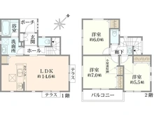 【神奈川県/川崎市宮前区平】川崎市宮前区平3丁目　新築戸建 間取り図
