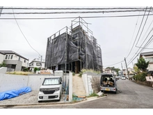 【神奈川県/横浜市都筑区南山田】都筑区南山田3丁目　新築戸建 建築中の外観