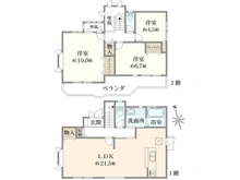 【神奈川県/横浜市旭区笹野台】横浜市旭区笹野台4丁目 中古戸建 間取り図