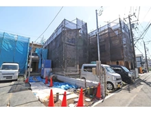 【神奈川県/横浜市緑区長津田】横浜市緑区長津田1丁目　新築戸建　1号棟 建築中の外観