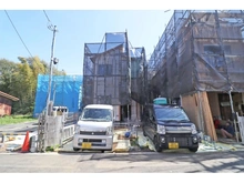 【神奈川県/横浜市緑区長津田】横浜市緑区長津田1丁目　新築戸建　1号棟 建築中の外観