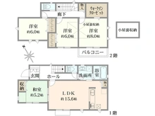 【神奈川県/川崎市宮前区神木本町】川崎市宮前区神木本町4丁目　新築戸建　3号棟 間取り図