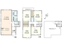 【神奈川県/川崎市宮前区野川本町】宮前区野川本町1丁目 新築戸建　5号棟 間取り図