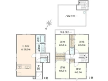 【神奈川県/川崎市宮前区野川本町】宮前区野川本町1丁目 新築戸建　6号棟 間取り図