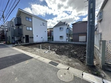 【千葉県/市川市大洲】市川市大洲四丁目新築戸建(3) 現地（建築前）：「全3区画」本物件、写真手前側に建築予定