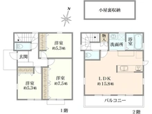 【東京都/三鷹市深大寺】三鷹市深大寺2丁目 戸建 間取り図