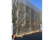 【東京都/三鷹市上連雀】三鷹市上連雀9丁目新築戸建 1号棟 建築中の外観：全4区画、左側手前