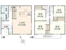 【東京都/武蔵野市八幡町】武蔵野市八幡町1丁目新築戸建 2号棟／全3棟 間取り図