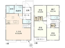 【東京都/三鷹市新川】三鷹市新川1丁目新築戸建 C号棟／全3棟 間取り図