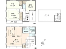 【東京都/国分寺市西恋ヶ窪】国分寺市西恋ヶ窪4丁目新築戸建 1号棟／全3号棟 間取り図