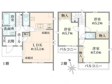 【東京都/三鷹市深大寺】三鷹市深大寺2丁目新築戸建 間取り図