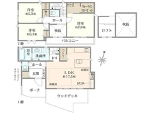 【東京都/武蔵野市境】武蔵野市境3丁目新築戸建 間取り図