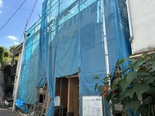 【東京都/新宿区下落合】新宿区下落合4丁目新築戸建 建築中の外観