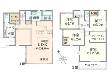 【東京都/西東京市南町】西東京市南町2丁目新築戸建　2号棟／全2号棟 間取り図