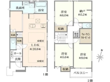 【東京都/練馬区下石神井】練馬区下石神井2丁目 新築戸建　2号棟／全2号棟 間取り図