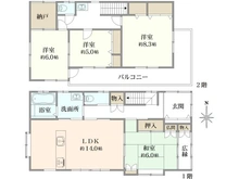 【東京都/府中市四谷】府中市四谷3丁目中古戸建 間取り図