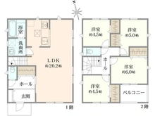 【東京都/国分寺市北町】国分寺市北町第6　2号棟 間取り図